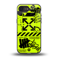 neon travis scott x anti social social club back phone cover | glass case for iphone 16e
