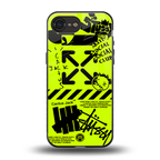 neon travis scott x anti social social club back phone cover | glass case for iphone 16e