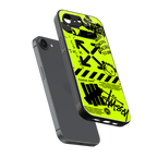 neon travis scott x anti social social club back phone cover | glass case for iphone 16e