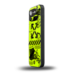 neon travis scott x anti social social club back phone cover | glass case for iphone 16e