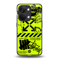 neon travis scott x anti social social club back phone cover | glass case for oneplus nord 3