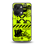 neon travis scott x anti social social club back phone cover | glass case for oneplus nord 3