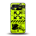 neon travis scott x anti social social club back phone cover | glass case for oneplus nord 4