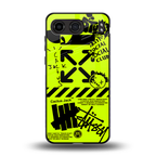 neon travis scott x anti social social club back phone cover | glass case for oneplus nord 4