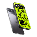 neon travis scott x anti social social club back phone cover | glass case for oneplus nord 4