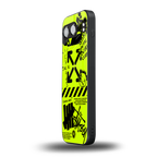 neon travis scott x anti social social club back phone cover | glass case for oneplus nord 4