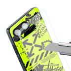 neon travis scott x anti social social club back phone cover | glass case for oneplus nord 4