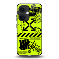 neon travis scott x anti social social club back phone cover | glass case for oneplus nord ce 3