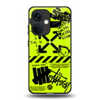 neon travis scott x anti social social club back phone cover | glass case for oneplus nord ce 3