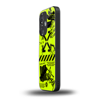 neon travis scott x anti social social club back phone cover | glass case for oneplus nord ce 3