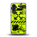 neon travis scott x anti social social club back phone cover | glass case for oneplus nord ce 4 lite