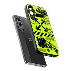 neon travis scott x anti social social club back phone cover | glass case for oneplus nord ce 4 lite