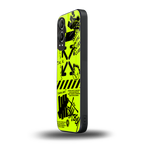 neon travis scott x anti social social club back phone cover | glass case for oneplus nord ce 4 lite