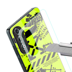 neon travis scott x anti social social club back phone cover | glass case for oneplus nord ce 4