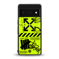 neon travis scott x anti social social club back phone cover | glass case for google pixel 6 pro