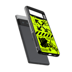 neon travis scott x anti social social club back phone cover | glass case for google pixel 6 pro