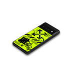 neon travis scott x anti social social club back phone cover | glass case for google pixel 6 pro