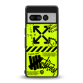 neon travis scott x anti social social club back phone cover | glass case for google pixel 7 pro