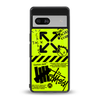 neon travis scott x anti social social club back phone cover | glass case for Google Pixel 7A
