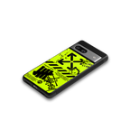 neon travis scott x anti social social club back phone cover | glass case for Google Pixel 7