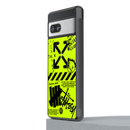 neon travis scott x anti social social club back phone cover | glass case for Google Pixel 7