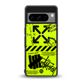 neon travis scott x anti social social club back phone cover | glass case for google pixel 8 pro