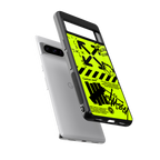 neon travis scott x anti social social club back phone cover | glass case for google pixel 8 pro