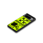 neon travis scott x anti social social club back phone cover | glass case for google pixel 8 pro