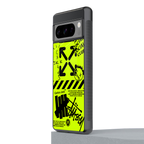 neon travis scott x anti social social club back phone cover | glass case for google pixel 8 pro