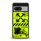 neon travis scott x anti social social club back phone cover | glass case for Google Pixel 8