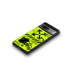 neon travis scott x anti social social club back phone cover | glass case for Google Pixel 8
