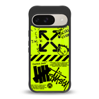 neon travis scott x anti social social club back phone cover | glass case for google pixel 9