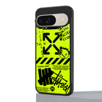 neon travis scott x anti social social club back phone cover | glass case for google pixel 9