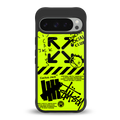 neon travis scott x anti social social club back phone cover | glass case for google pixel 9 pro xl