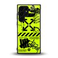 neon travis scott x anti social social club back phone cover | glass case for samsung galaxy s24 ultra