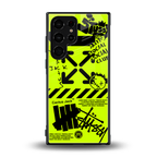 neon travis scott x anti social social club back phone cover | glass case for samsung galaxy s23 ultra