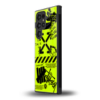 neon travis scott x anti social social club back phone cover | glass case for samsung galaxy s23 ultra