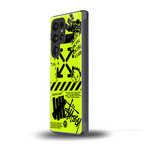 neon travis scott x anti social social club back phone cover | glass case for samsung galaxy s25 ultra