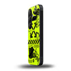 neon travis scott x anti social social club back phone cover | glass case for samsung galaxy s24