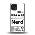 nerd white label back phone cover | glass case for nothing phone 1