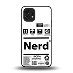 nerd white label back phone cover | glass case for nothing phone 1