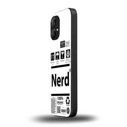 nerd white label back phone cover | glass case for nothing phone 1