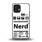 nerd white label back phone cover | glass case for nothing phone 2