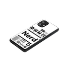 nerd white label back phone cover | glass case for nothing phone 2