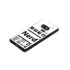 nerd white label back phone cover | glass case for nothing phone 2a