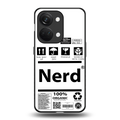 nerd white label back phone cover | glass case for oneplus nord 3