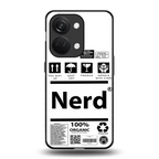 nerd white label back phone cover | glass case for oneplus nord 3