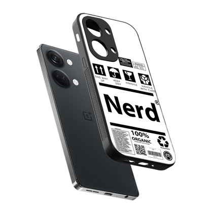 nerd white label back phone cover | glass case for oneplus nord 3
