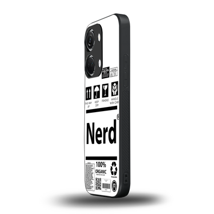 nerd white label back phone cover | glass case for oneplus nord 3