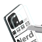 nerd white label back phone cover | glass case for oneplus nord 3